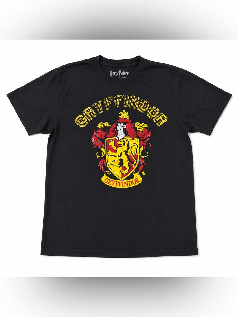 Harry Potter Gryffindor Youth Medium Black Graphic T-Shirt Wizard School Tee